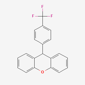 molecular formula C20H13F3O B14298726 9-[4-(Trifluoromethyl)phenyl]-9H-xanthene CAS No. 112305-08-5