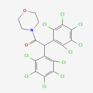 Morpholine, 4-[bis(pentachlorophenyl)acetyl]-