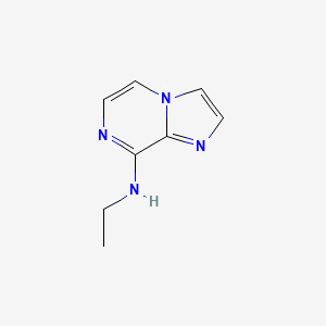 molecular formula C8H10N4 B14298767 Imidazo[1,2-a]pyrazin-8-amine, N-ethyl- CAS No. 117718-90-8