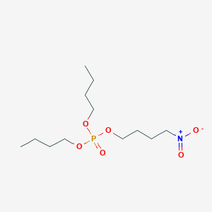 molecular formula C12H26NO6P B14298780 Dibutyl 4-nitrobutyl phosphate CAS No. 112362-97-7