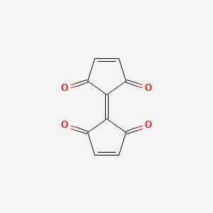 molecular formula C10H4O4 B14298797 [1,1'-Bi(cyclopent-3-en-1-ylidene)]-2,2',5,5'-tetrone CAS No. 113613-80-2