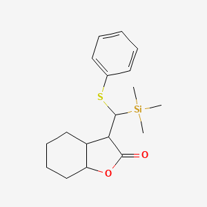 3-[(Phenylsulfanyl)(trimethylsilyl)methyl]hexahydro-1-benzofuran-2(3H)-one