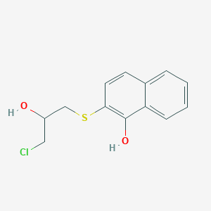 molecular formula C13H13ClO2S B14298845 2-[(3-Chloro-2-hydroxypropyl)sulfanyl]naphthalen-1-ol CAS No. 113660-21-2