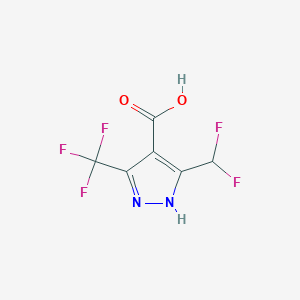 5-(difluoromethyl)-3-(trifluoromethyl)-1H-pyrazole-4-carboxylic acid