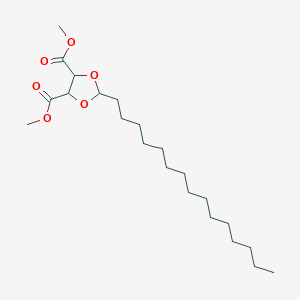 molecular formula C22H40O6 B14298853 Dimethyl 2-pentadecyl-1,3-dioxolane-4,5-dicarboxylate CAS No. 116365-20-9