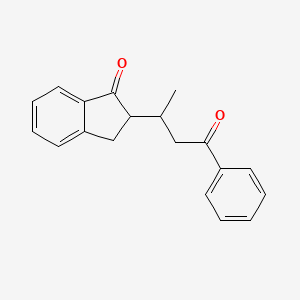 2-(4-Oxo-4-phenylbutan-2-yl)-2,3-dihydro-1H-inden-1-one