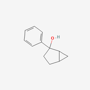 molecular formula C12H14O B14298917 Bicyclo[3.1.0]hexan-2-ol, 2-phenyl- CAS No. 126110-28-9