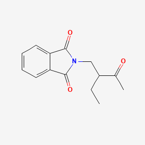 molecular formula C14H15NO3 B14298926 2-(2-Ethyl-3-oxobutyl)-1H-isoindole-1,3(2H)-dione CAS No. 113807-41-3