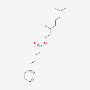 3,7-dimethyloct-6-enyl 5-phenylpentanoate