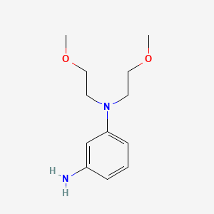 molecular formula C12H20N2O2 B14299028 N~1~,N~1~-Bis(2-methoxyethyl)benzene-1,3-diamine CAS No. 113943-22-9