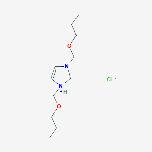 1,3-Bis(propoxymethyl)-2,3-dihydro-1H-imidazol-1-ium chloride