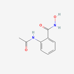 molecular formula C9H10N2O3 B14299063 Benzamide, 2-(acetylamino)-N-hydroxy- CAS No. 119721-54-9