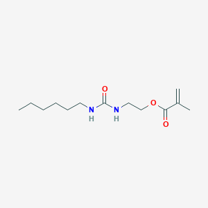 molecular formula C13H24N2O3 B14299079 2-[(Hexylcarbamoyl)amino]ethyl 2-methylprop-2-enoate CAS No. 117318-88-4