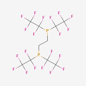 molecular formula C10H4F20P2 B14299097 Phosphine, 1,2-ethanediylbis[bis(pentafluoroethyl)- CAS No. 120263-08-3