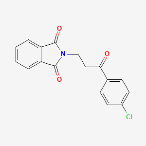 molecular formula C17H12ClNO3 B14299106 2-[3-(4-Chlorophenyl)-3-oxopropyl]-1H-isoindole-1,3(2H)-dione CAS No. 112031-92-2