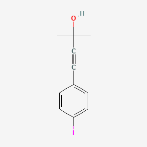 molecular formula C11H11IO B14299112 3-Butyn-2-ol, 4-(4-iodophenyl)-2-methyl- CAS No. 120517-37-5