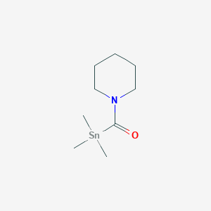 molecular formula C9H19NOSn B14299121 (Piperidin-1-yl)(trimethylstannyl)methanone CAS No. 116858-80-1