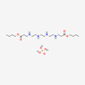 Butyl 3-[2-[2-[2-[(3-butoxy-3-oxopropyl)amino]ethylamino]ethylamino]ethylamino]propanoate;phosphoric acid