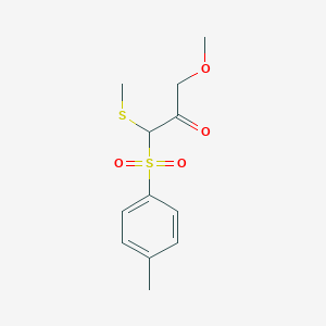 3-Methoxy-1-(4-methylbenzene-1-sulfonyl)-1-(methylsulfanyl)propan-2-one