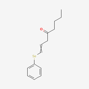 1-(Phenylselanyl)oct-1-en-4-one