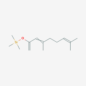 molecular formula C14H26OSi B14299212 [(4,8-Dimethylnona-1,3,7-trien-2-yl)oxy](trimethyl)silane CAS No. 113109-13-0