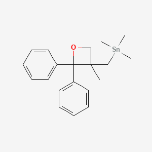 Trimethyl[(3-methyl-2,2-diphenyloxetan-3-yl)methyl]stannane