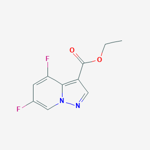 molecular formula C10H8F2N2O2 B1429923 4,6-二氟吡唑并[1,5-A]吡啶-3-羧酸乙酯 CAS No. 1427501-67-4