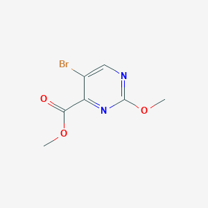 molecular formula C7H7BrN2O3 B1429924 Methyl 5-bromo-2-methoxypyrimidine-4-carboxylate CAS No. 1398504-36-3