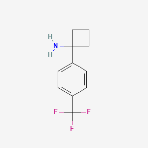 molecular formula C11H13ClF3N B1429927 1-(4-(Trifluoromethyl)phenyl)cyclobutanamine CAS No. 1270577-37-1