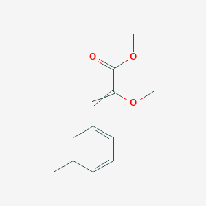 molecular formula C12H14O3 B14299285 Methyl 2-methoxy-3-(3-methylphenyl)prop-2-enoate CAS No. 113337-46-5