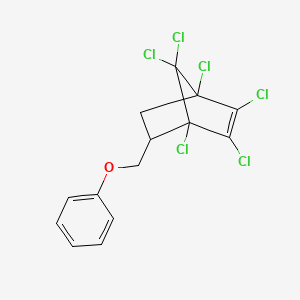 1,2,3,4,7,7-Hexachloro-5-(phenoxymethyl)bicyclo[2.2.1]hept-2-ene