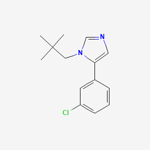 5-(3-Chlorophenyl)-1-(2,2-dimethylpropyl)imidazole