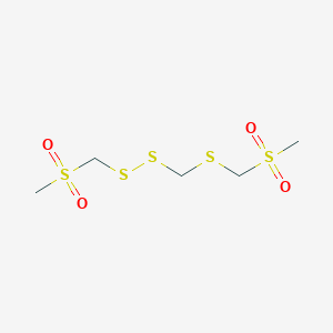 (Methylsulfonylmethyldisulfanyl)-(methylsulfonylmethylsulfanyl)methane