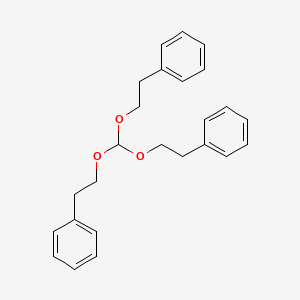 molecular formula C25H28O3 B14299396 1,1',1''-[Methanetriyltris(oxyethane-2,1-diyl)]tribenzene CAS No. 114430-45-4