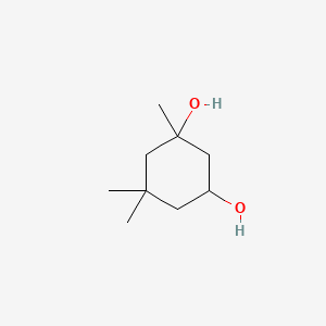 molecular formula C9H18O2 B14299450 1,5,5-Trimethylcyclohexane-1,3-diol CAS No. 116235-87-1