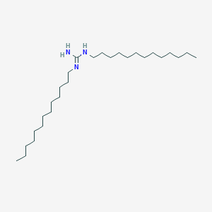 molecular formula C27H57N3 B14299465 N,N''-Ditridecylguanidine CAS No. 112960-65-3