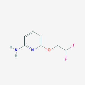 molecular formula C7H8F2N2O B1429947 6-(2,2-Difluoroethoxy)pyridin-2-amine CAS No. 1423033-69-5