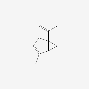 molecular formula C10H14 B14299479 2-Methyl-5-(prop-1-en-2-yl)bicyclo[3.1.0]hex-2-ene CAS No. 114331-83-8