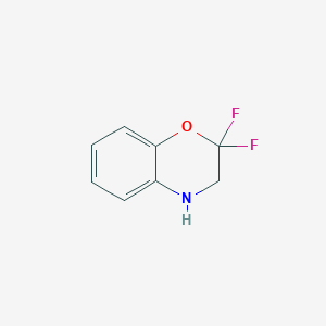 molecular formula C8H7F2NO B1429948 2,2-二氟-3,4-二氢-2H-1,4-苯并噁嗪 CAS No. 1432682-08-0