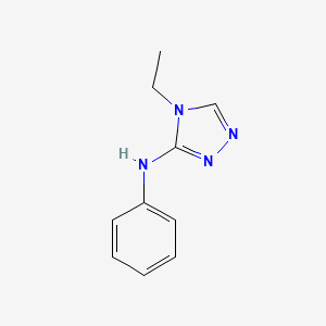 molecular formula C10H12N4 B1429951 4-ethyl-N-phenyl-4H-1,2,4-triazol-3-amine CAS No. 1427379-55-2