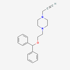 molecular formula C22H26N2O B14299523 1-[2-(Diphenylmethoxy)ethyl]-4-(prop-2-yn-1-yl)piperazine CAS No. 112952-57-5