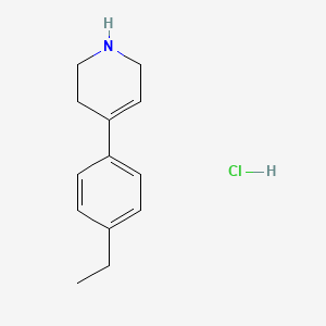 molecular formula C13H18ClN B1429954 盐酸4-(4-乙基苯基)-1,2,3,6-四氢吡啶 CAS No. 92039-52-6
