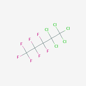 molecular formula C5Cl5F7 B14299546 1,1,1,2,2-Pentachloro-3,3,4,4,5,5,5-heptafluoropentane CAS No. 116046-22-1
