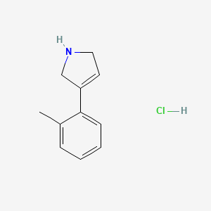 molecular formula C11H14ClN B1429956 3-(2-methylphenyl)-2,5-dihydro-1H-pyrrole hydrochloride CAS No. 1427378-66-2