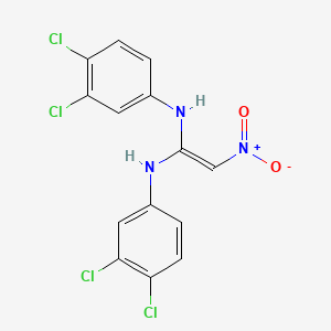 N~1~,N'~1~-Bis(3,4-dichlorophenyl)-2-nitroethene-1,1-diamine