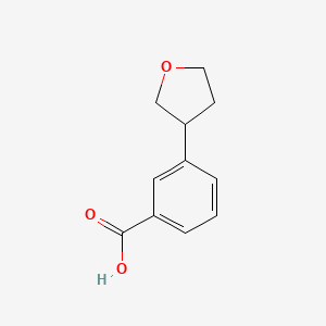molecular formula C11H12O3 B1429959 3-(Oxolan-3-yl)benzoic acid CAS No. 1423034-98-3