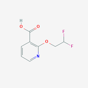 molecular formula C8H7F2NO3 B1429960 2-(2,2-Difluoroethoxy)pyridine-3-carboxylic acid CAS No. 1423032-74-9