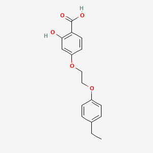 4-[2-(4-Ethylphenoxy)ethoxy]-2-hydroxybenzoic acid