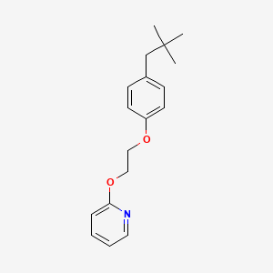 molecular formula C18H23NO2 B14299613 2-(2-(4-(2,2-Dimethylpropyl)phenoxy)ethoxy)pyridine CAS No. 118608-93-8