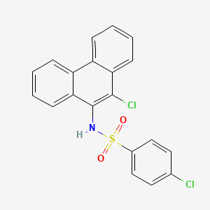 4-Chloro-N-(10-chlorophenanthren-9-YL)benzene-1-sulfonamide